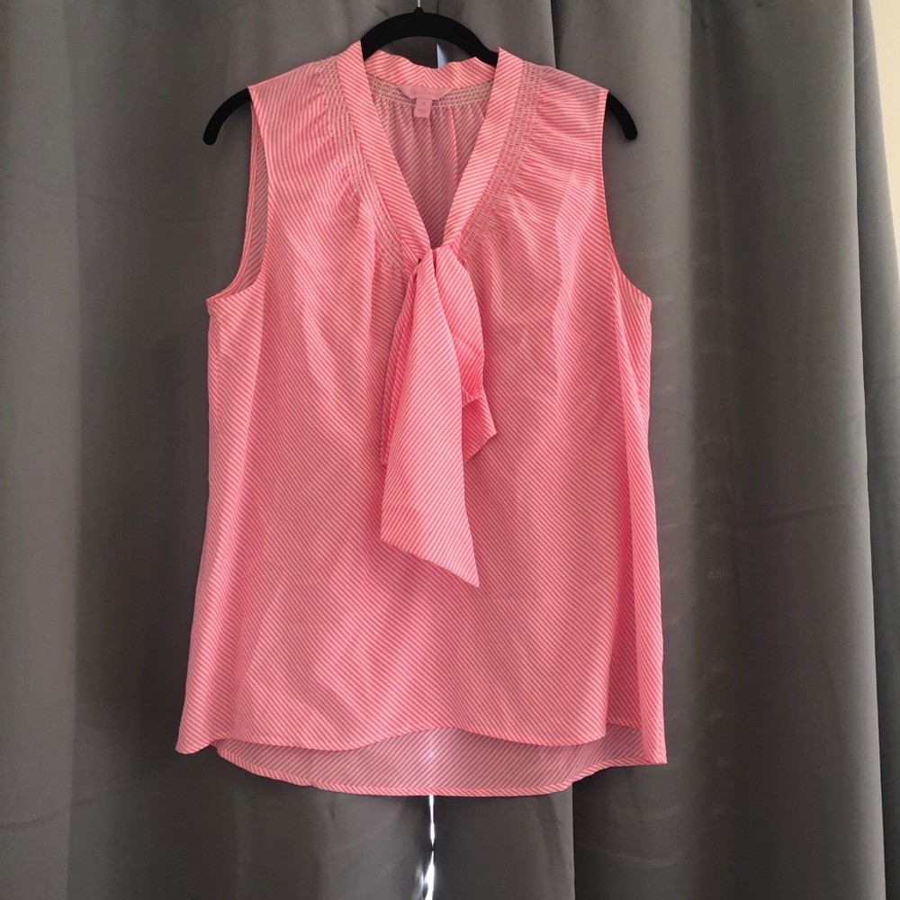 Lilly Pulitzer Sleeveless Blouse with bow accent